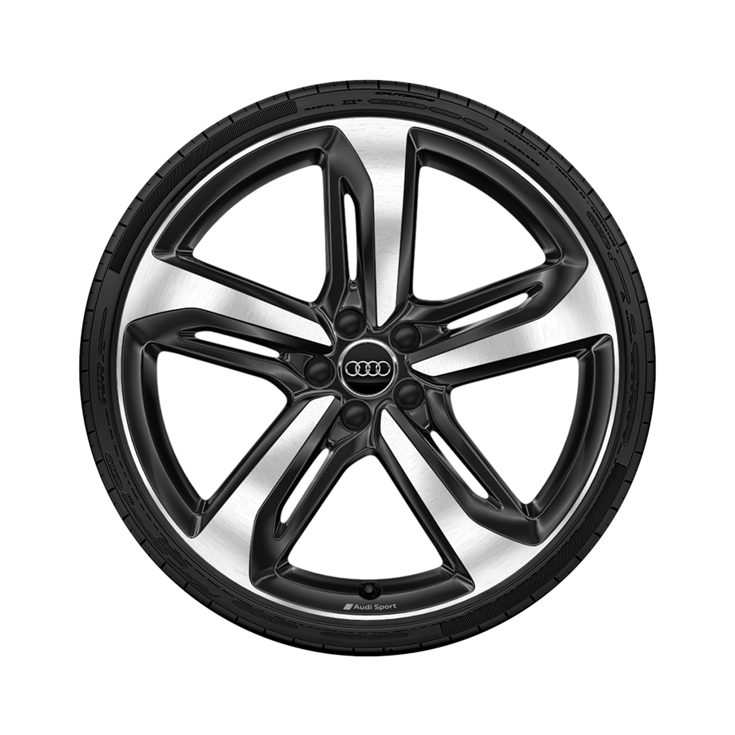 Audi Shop Parts Complete Wheels Audi A6 Complete Summer Wheel In 5 Spoke Blade Design With Audi Sport Lettering